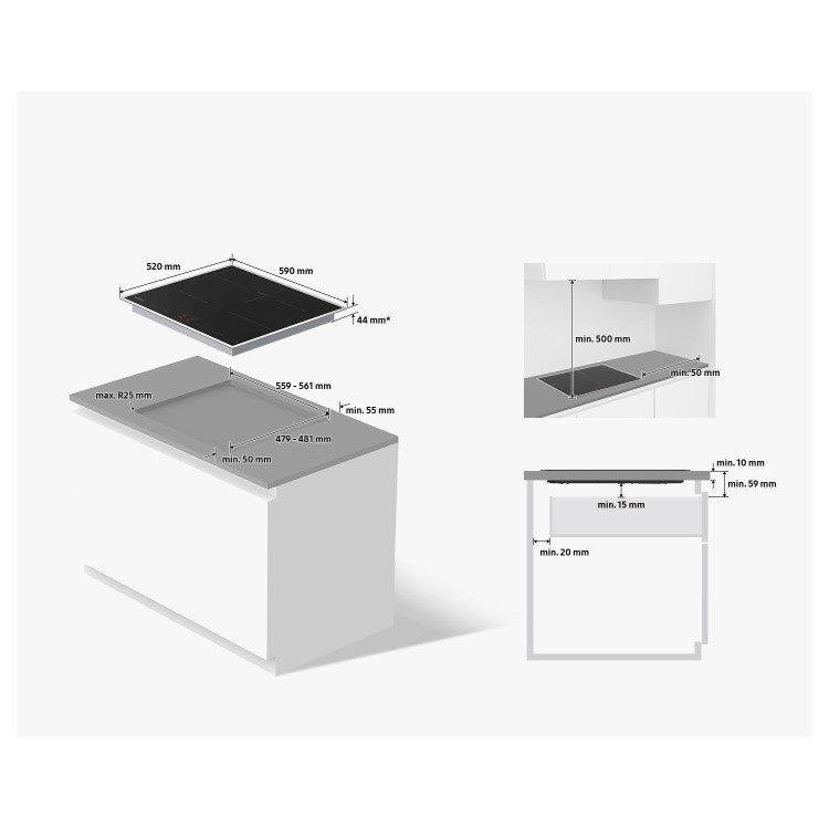 Samsung 60cm Induction Hob - Black