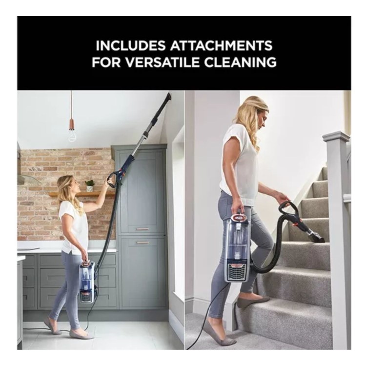 Shark Anti Hair Wrap DuoClean Pet Upright Vacuum Cleaner - Navy & Orange