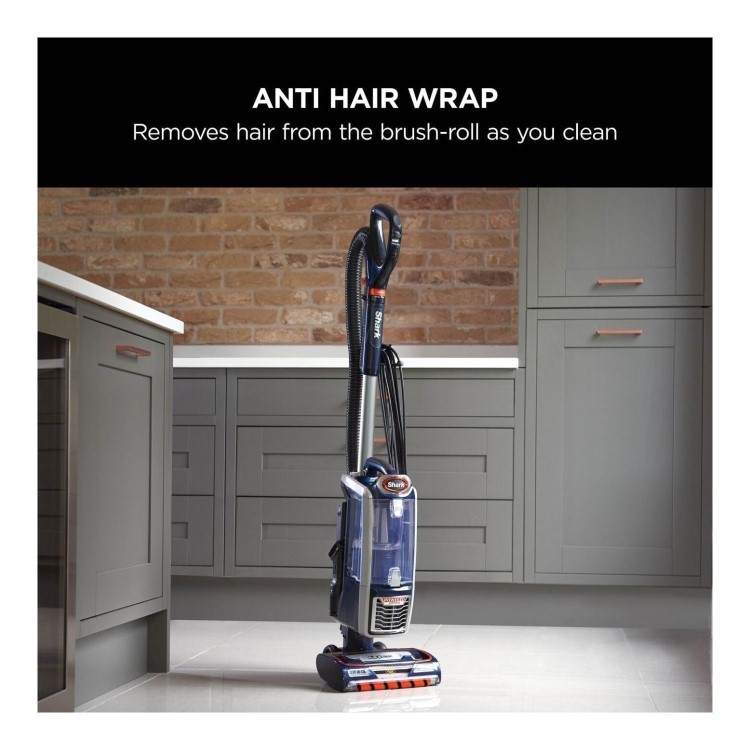Shark Anti Hair Wrap DuoClean Pet Upright Vacuum Cleaner - Navy & Orange