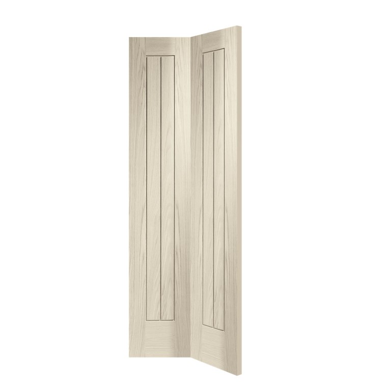 Internal Oak Suffolk Bi-Fold - Unfinished, 1981 x 762 x 35 mm