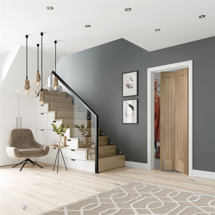 Internal Oak Bi-Fold Cottage Door - Unfinished - 1981 x 762 x 35mm - Suffolk Premium - XL Joinery