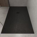 OBN1290010 1200x900mm Rectangular Shower Tray – Slimline 27mm – Stone Resin – Anti-Slip – Black – Sileti