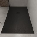 OBN1280010 1200x800mm Rectangular Shower Tray – Slimline 27mm – Stone Resin – Anti-Slip – Black – Sileti