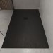 1200x800mm Rectangular Shower Tray – Slimline 27mm – Stone Resin – Anti-Slip – Black – Sileti