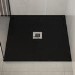 800x800mm Square Shower Tray – Slimline 27mm – Stone Resin – Anti-Slip – Black – Sileti