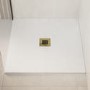 800x800mm Square Shower Tray – Low Profile 27mm – Stone Resin – White – Pearl