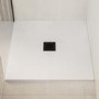 800x800mm Square Shower Tray – Low Profile 27mm – Stone Resin – White – Pearl