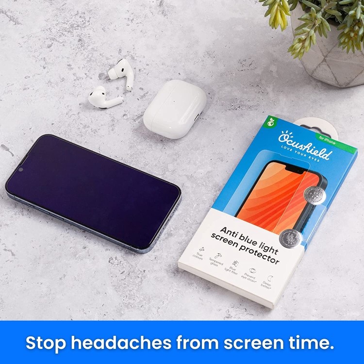 Ocushield Premium Anti Blue Light Tempered Glass Screen Protector for iPhone 11 and XR