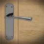 Internal Black Nickel Bathroom Lever Door Handle with Lock, Latch and Hinges Pack - 65mm Latch - Oder - XL Joinery