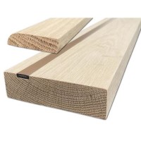 Internal Oak Fire Door Lining Set with Intumescent Strip - 108 x 30mm, Unfinished