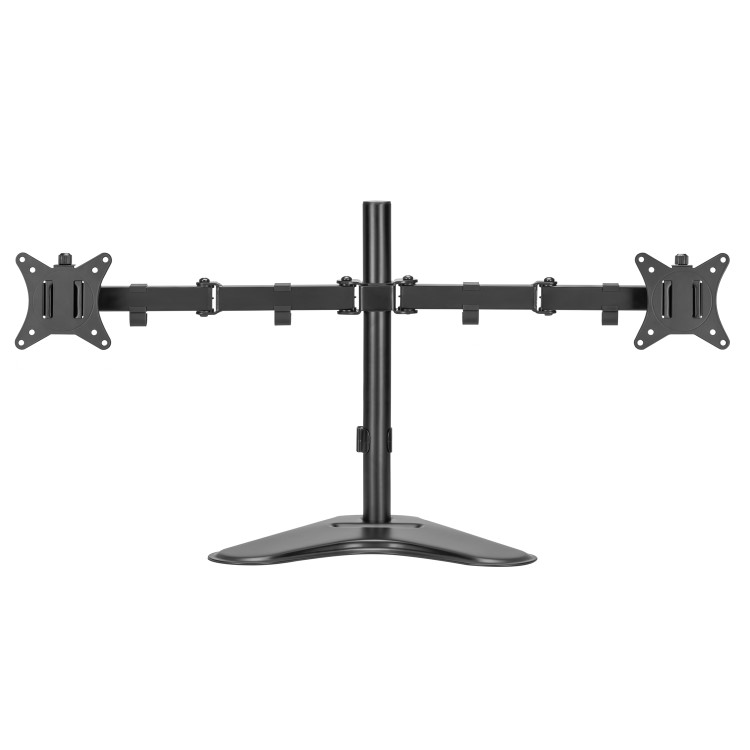 electriQ DUAL Free Standing Monitor Arm For Up to x2 32" Screen