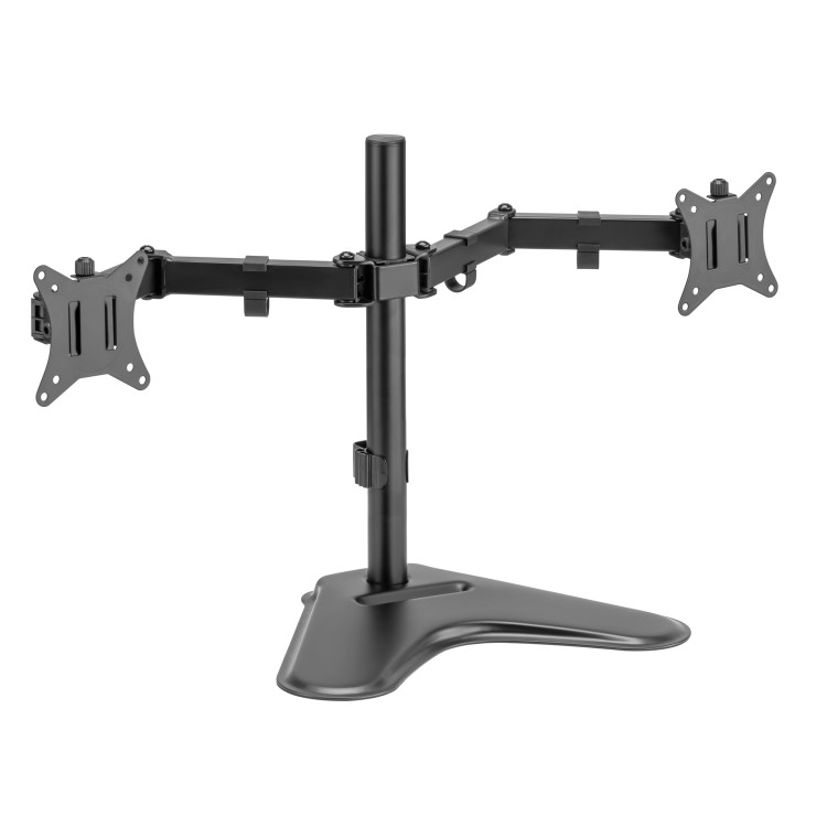 electriQ DUAL Free Standing Monitor Arm For Up to x2 32" Screen