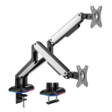 OEM-E-GAMINGDUAL electriQ Gaming Dual Monitor Arm with RGB Lighting