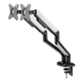electriQ Gaming Dual Monitor Arm with RGB Lighting