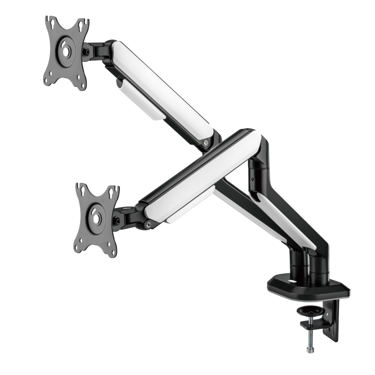 electriQ Gaming Dual Monitor Arm with RGB Lighting