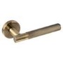Internal Antique Bronze Bathroom Lever Door Handle with Lock, Latch and Hinges Pack - 65mm Latch - Oglio - XL Joinery