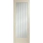 Suffolk P10 Internal Oak Fire Door with Clear Etched Glass - Unfinished, 1981 x 838 x 44 mm