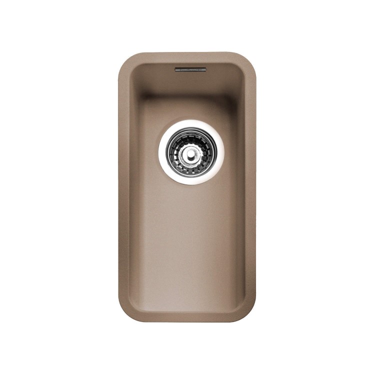 Half Bowl Beige Stainless Steel Kitchen Sink - Reginox Ohio
