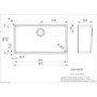 Reginox Single Bowl Stainless Steel White Kitchen Sink