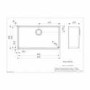 Reginox Single Bowl Stainless Steel White Kitchen Sink