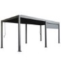 Outdoor Living Heavy Duty Aluminium Hot Tub Pergola with Louvred Roof - 6 x 3m