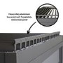 Outdoor Living Heavy Duty Aluminium Hot Tub Pergola with Louvred Roof - 6 x 3m