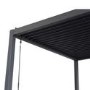 Outdoor Living Heavy Duty Aluminium Hot Tub Pergola with Louvred Roof - 6 x 3m
