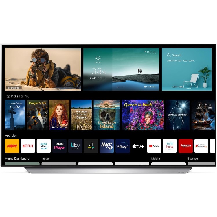 Refurbished LG C1 48" 4K Ultra HD with HDR10 Pro OLED Freeview Play Smart TV