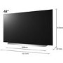 Refurbished LG C1 48" 4K Ultra HD with HDR10 Pro OLED Freeview Play Smart TV