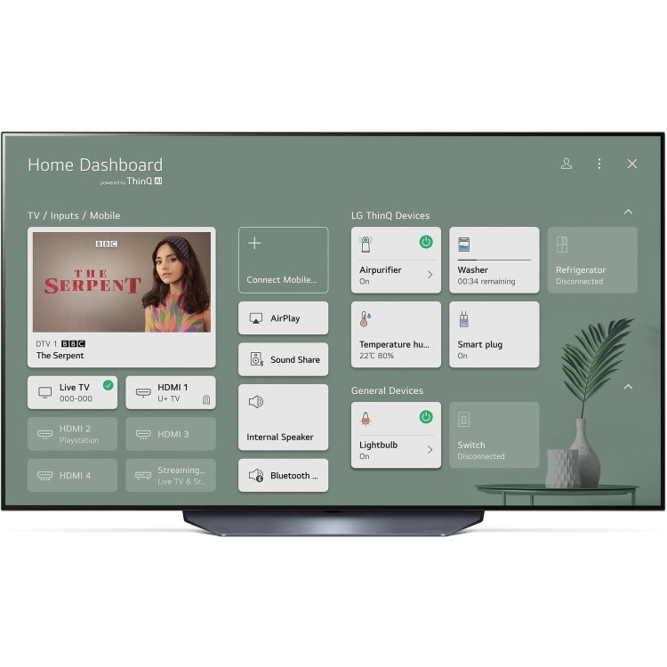 Refurbished LG B1 55" 4K Ultra HD withd HDR10 OLED Freesat Smart TV