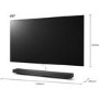 LG OLED65WX9LA 65" Smart 4K Ultra HD HDR OLED TV with LG Wireless Headphones - Black