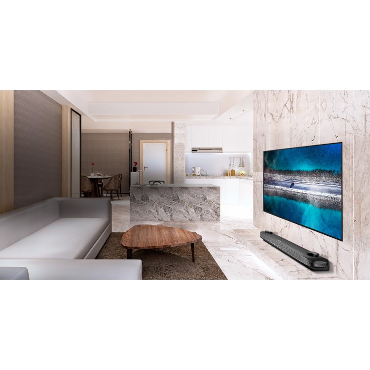LG OLED77W9PLA 77" 4K OLED TV Dolby Atmos and Dolby Vision with LG Wireless Headphones - Black