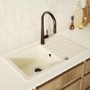 Brushed Bronze Single Lever Pull Out Monobloc Kitchen Mixer Tap - Enza Olney