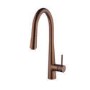 Brushed Bronze Single Lever Pull Out Monobloc Kitchen Mixer Tap - Enza Olney