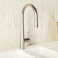 Chrome Single Lever Pull Out Monobloc Kitchen Mixer Tap - Enza Olney