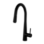 GRADE A1 - Box Opened Olney Single Lever Pull Out Black Kitchen Mixer Tap