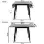 Small Black Wooden Drop Leaf Dining Table - Seats 2-4 - Olsen