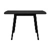 Small Black Wooden Drop Leaf Dining Table - Seats 2-4 - Olsen