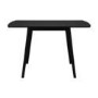 Small Black Wooden Drop Leaf Dining Table - Seats 2-4 - Olsen