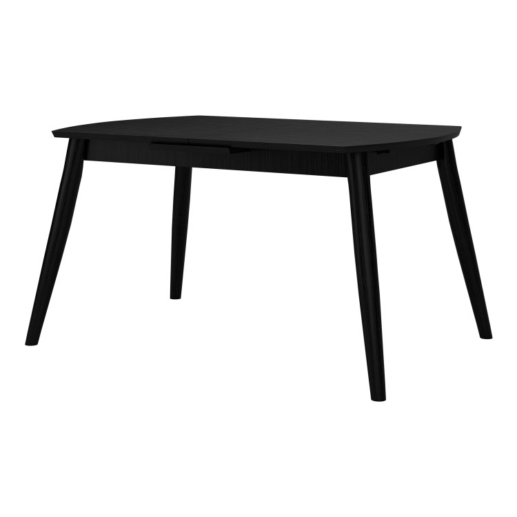 Black Wooden Extendable Dining Table - Seats 4-6 - Olsen