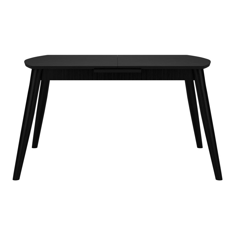 Black Wooden Extendable Dining Table - Seats 4-6 - Olsen