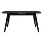 Black Wooden Extendable Dining Table - Seats 4-6 - Olsen