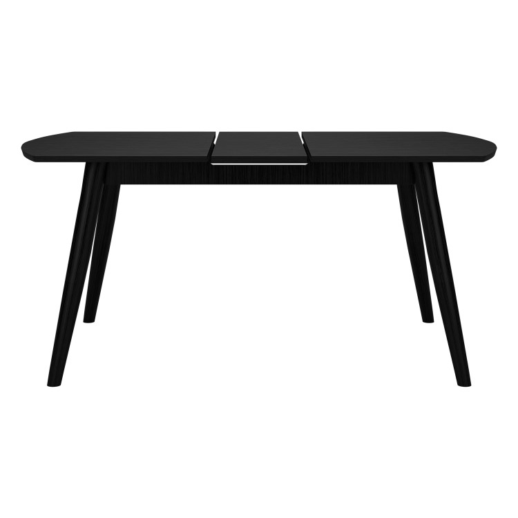 Black Wooden Extendable Dining Table - Seats 4-6 - Olsen