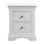 Olivia Two Drawer Bedside in White