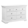 White 4 + 3 Drawer Wide Chest of Drawers - Olivia