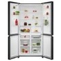AEG 6000 Series 600 Litre Four Door American Fridge Freezer - Black