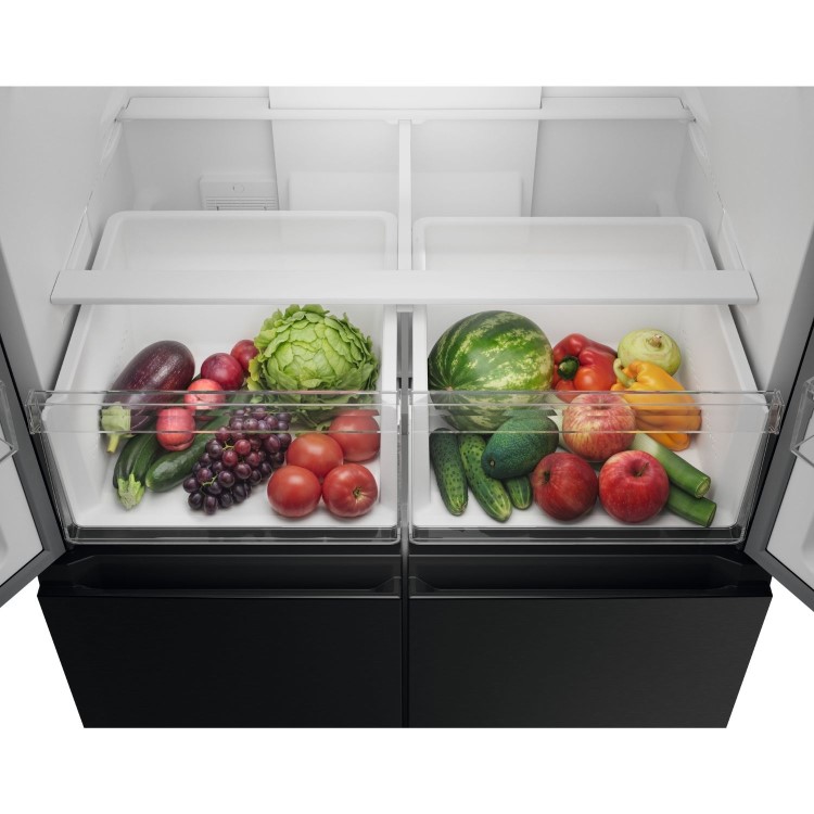 AEG 6000 Series 600 Litre Four Door American Fridge Freezer - Black