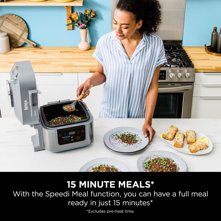 Ninja ON400UK Speedi 10-in-1 Rapid Cooker & Air Fryer  Multi-Function Quick Cooking