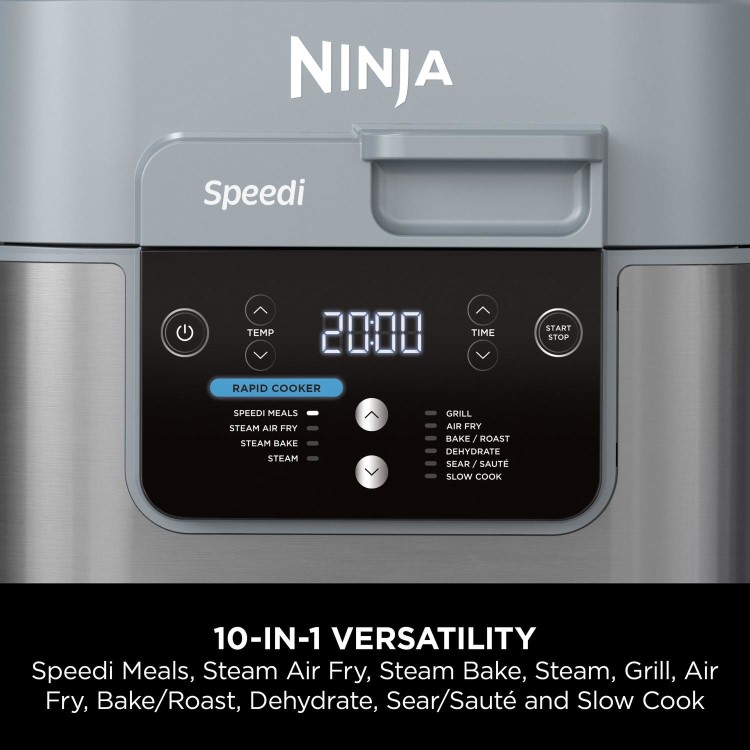 Ninja ON400UK Speedi 10-in-1 Rapid Cooker & Air Fryer  Multi-Function Quick Cooking