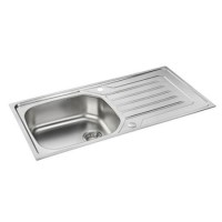 Carron Pheonix Onda 100 1 Bowl Inset Kitchen Sink - Stainless Steel